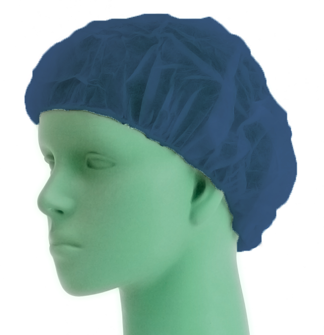 Color-Coded Polypropylene Bouffant Caps | LabSource