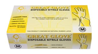 Great Glove Nitrile Gloves, Textured, Blue 100/Box 1000/Ca